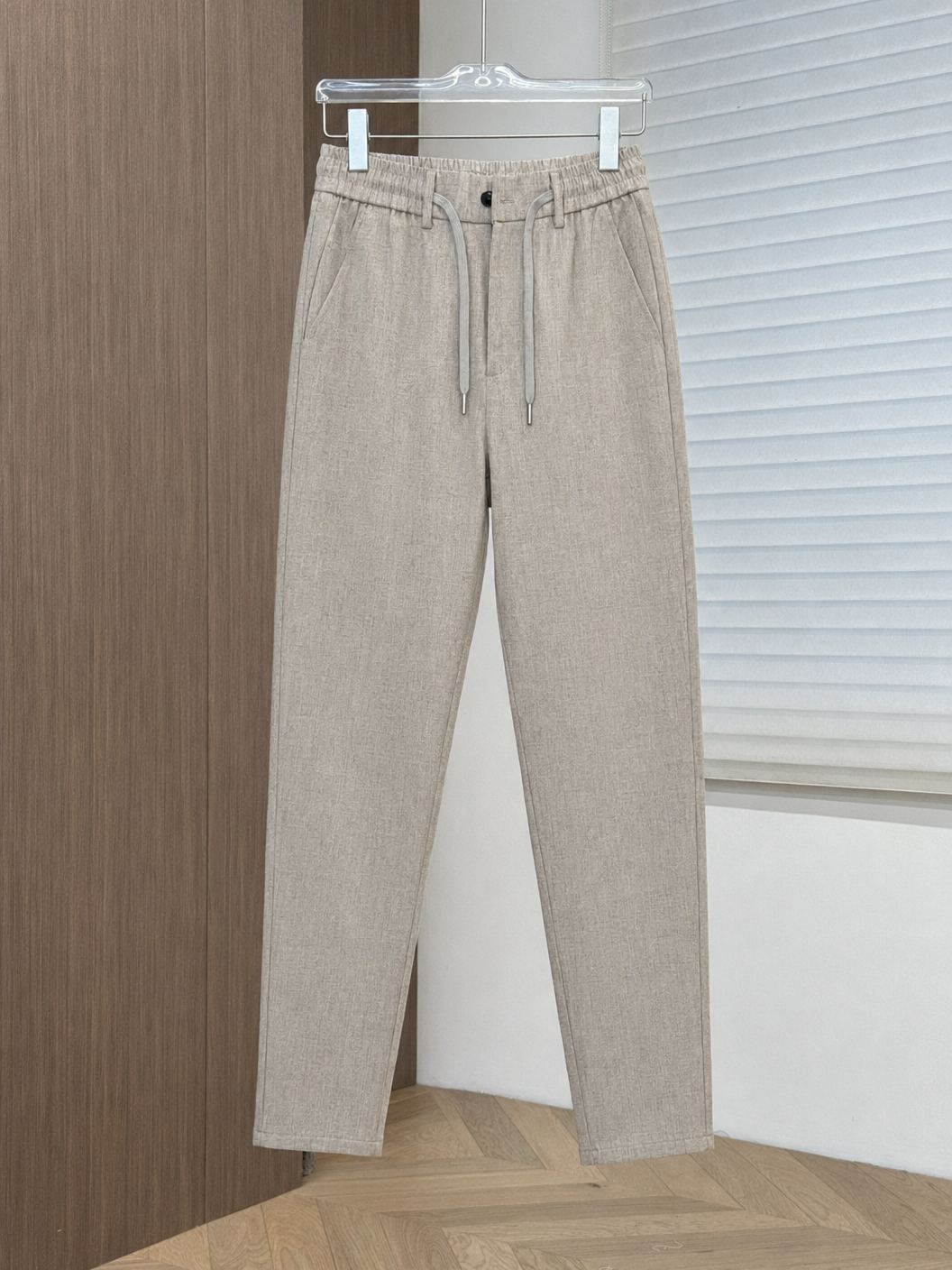 Pantalon lin/coton 